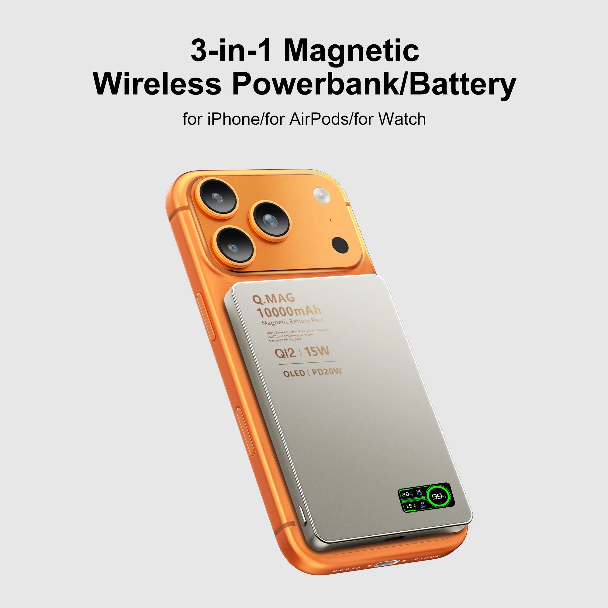 MagSnap Portable Power Bank - 10000mAh MagSafe Compatible