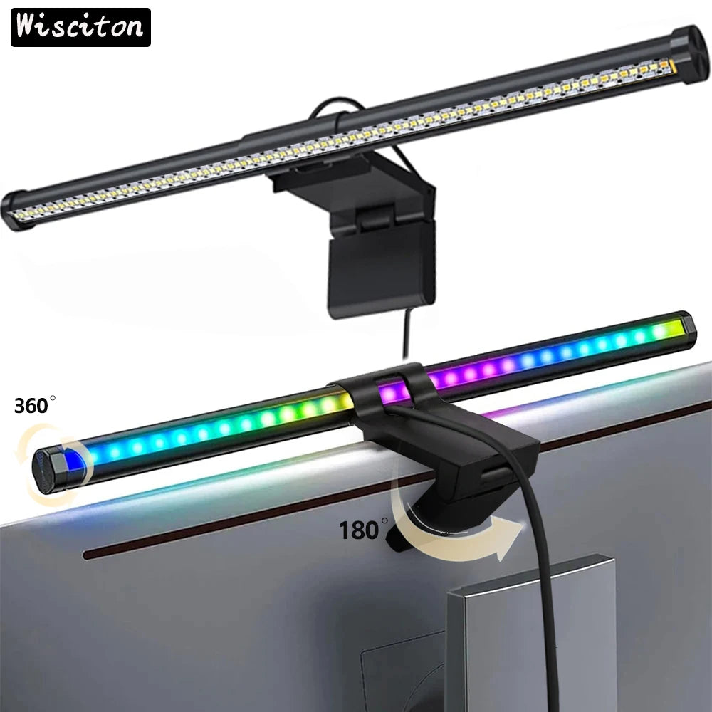 LED Monitor Light Bar - USB Desk Lamp with Adjustable Color Temperature